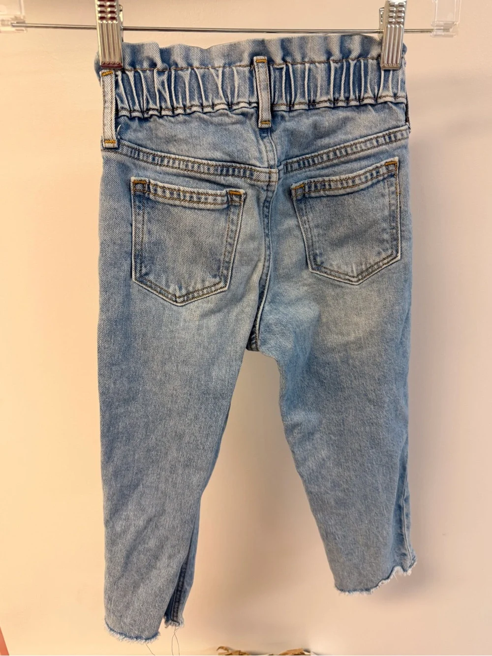 GAP Light Blue Paperbag Waist Kids Jeans